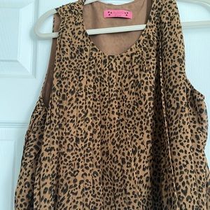 Leopard swing tank top